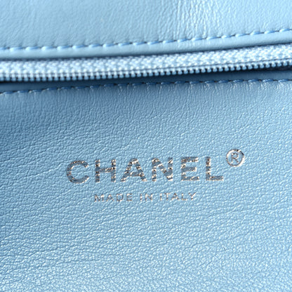 Chanel Sequin Large Waterfall Flap Light Blue 7 of 10