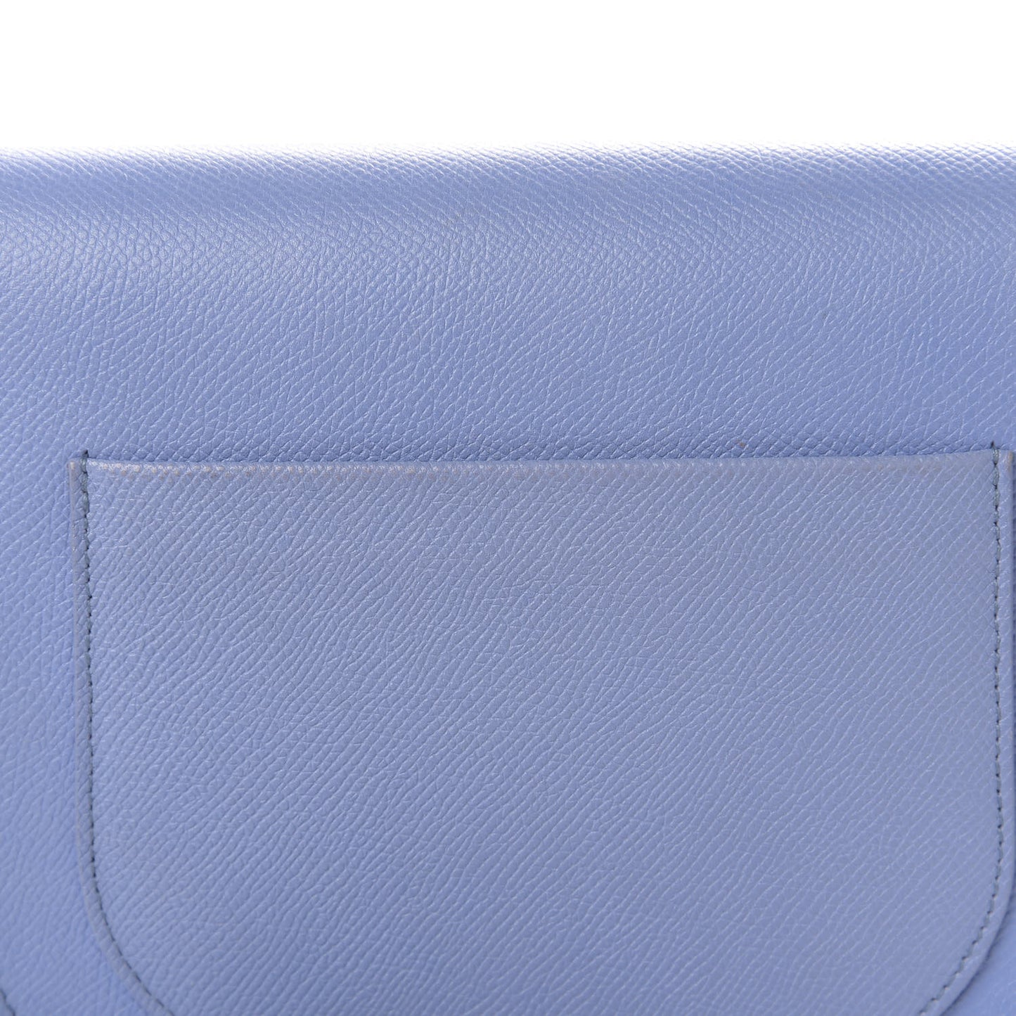 Grained Calfskin Small Trotteur Porcelain