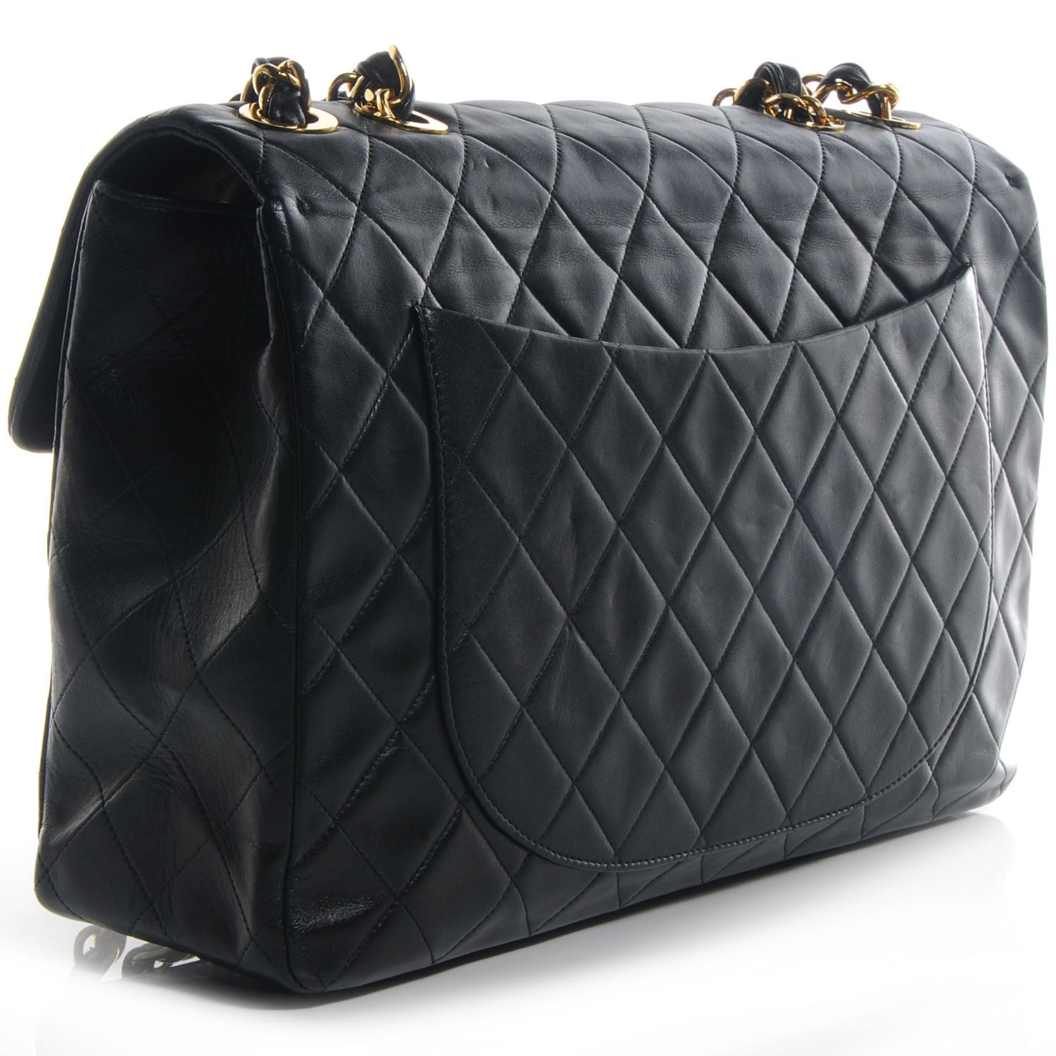 Chanel Lambskin XL Jumbo Flap Black 3 of 9