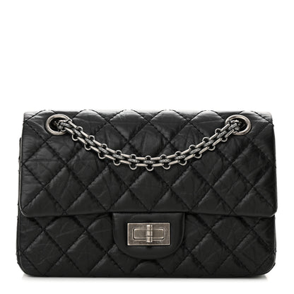 Chanel Aged Calfskin Quilted 2.55 Reissue Mini Flap Black 1 of 11