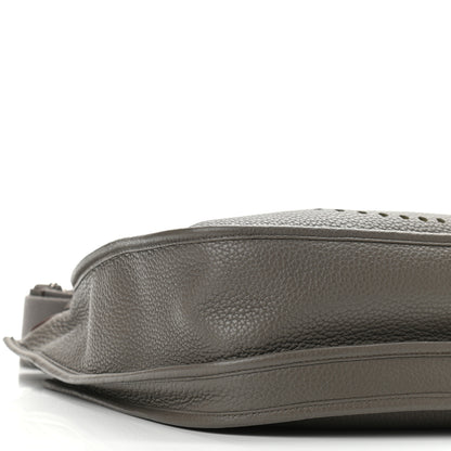 Hermes Taurillon Clemence Evelyne III GM Etain 9 of 11