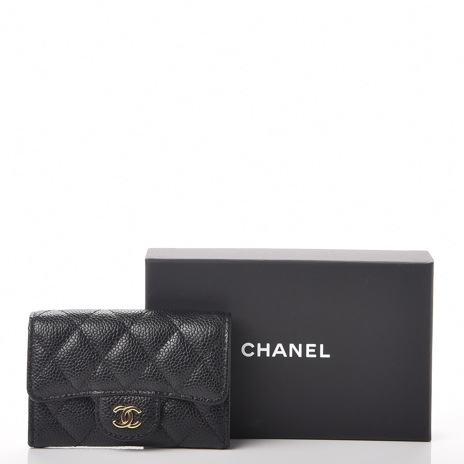 Chanel Caviar Quilted Flap Card Holder Black 8 of 8