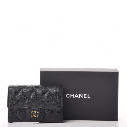 Chanel Caviar Quilted Flap Card Holder Black 8 of 8