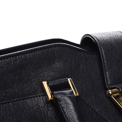 Saint Laurent Sheepskin Medium Cabas ChYc Navy 9 of 9