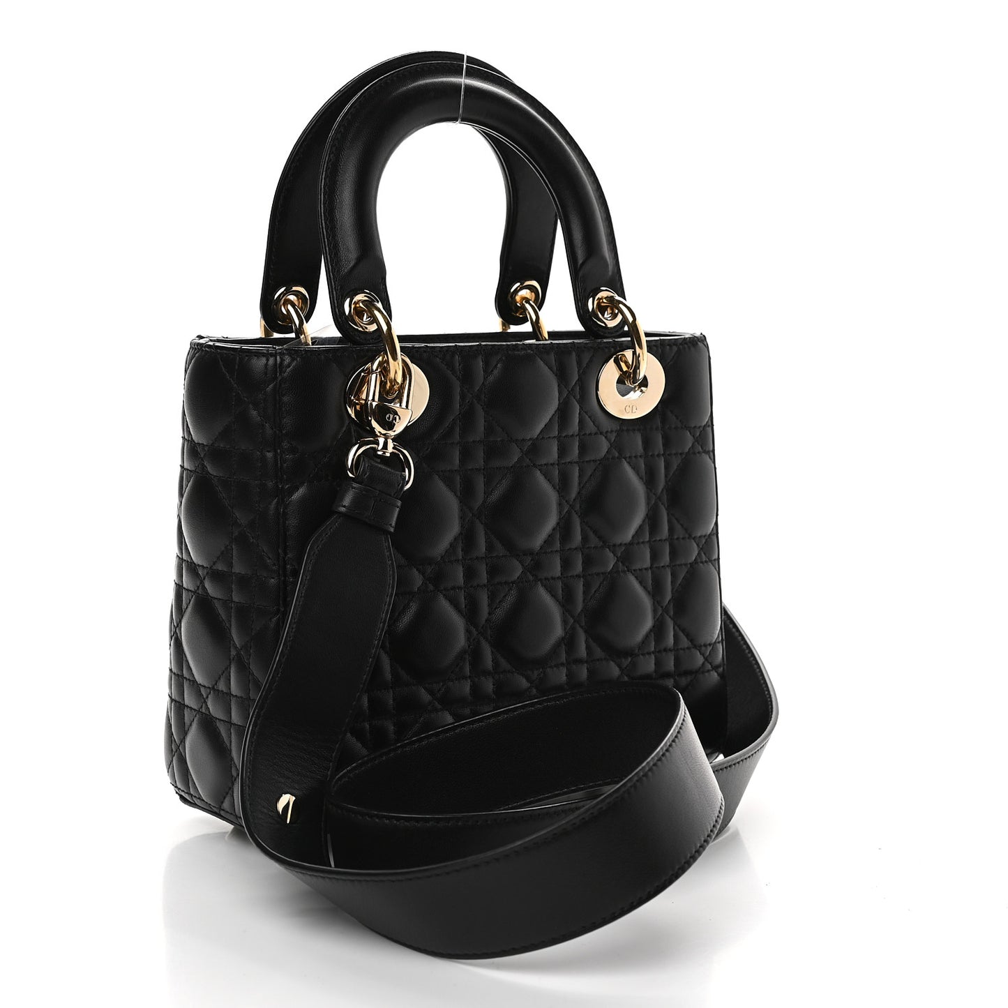 Lambskin Cannage Small My ABCDior Lady Dior Black