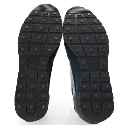 Balenciaga Mesh Calfskin Neoprene Suede Womens Race Runner Sneakers 40 Bleu Nuit 6 of 9