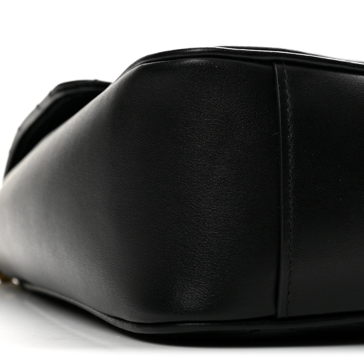 Gucci Calfskin Matelasse Medium GG Marmont Shoulder Bag Black 8 of 12