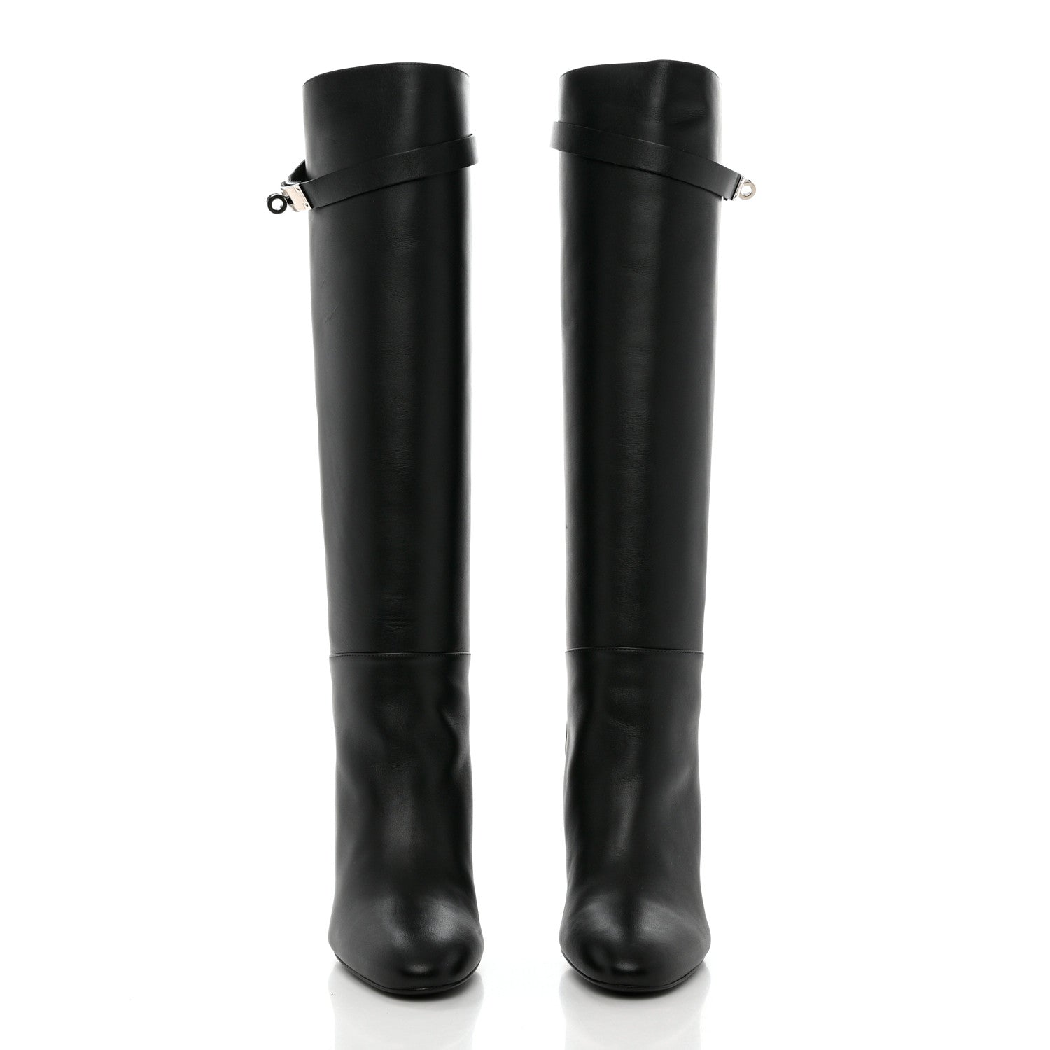 Hermes Heritage Calfskin Story Boots 38 Black 2 of 8