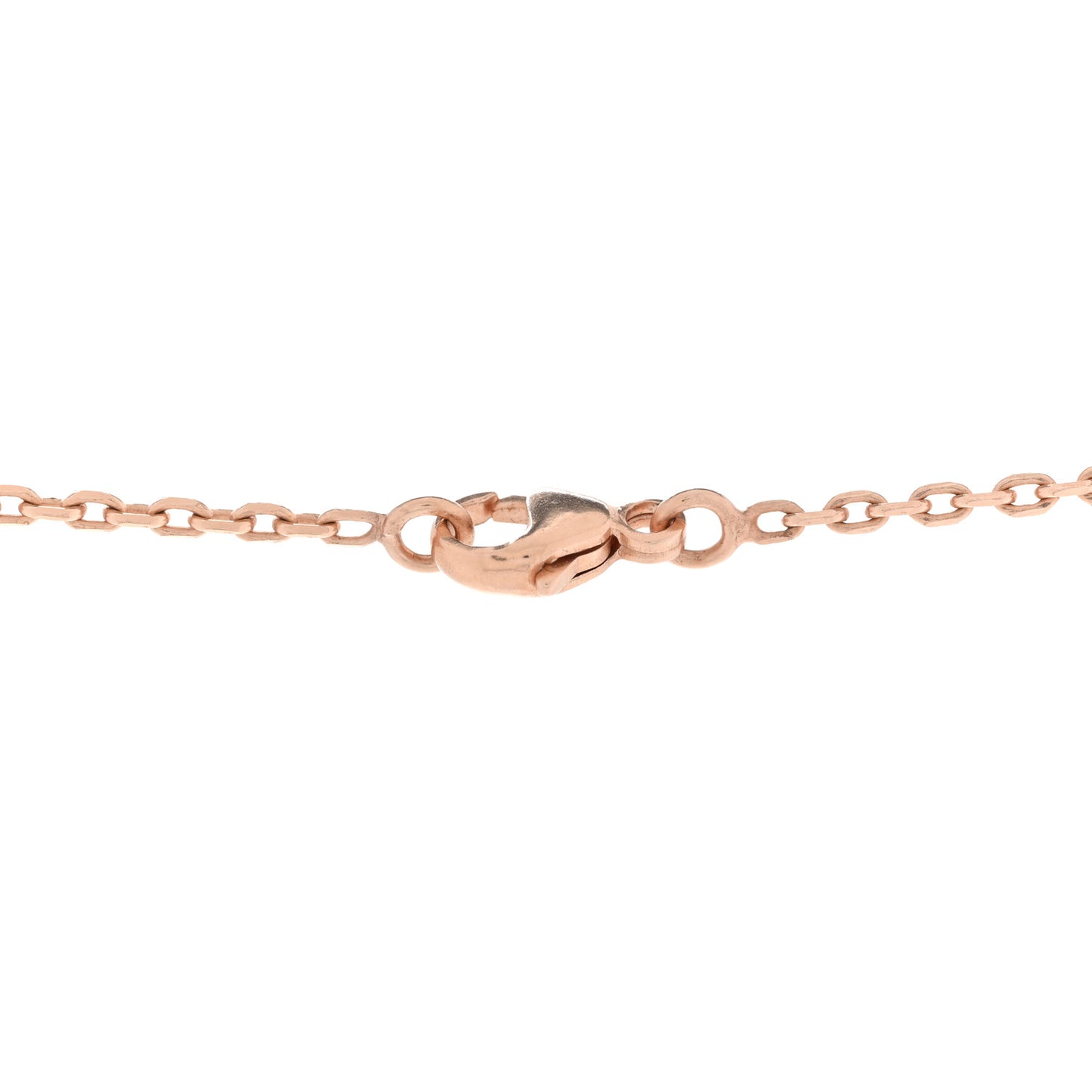 Lacquered Rose Gold Pop H Pendant Necklace Rose Dragee