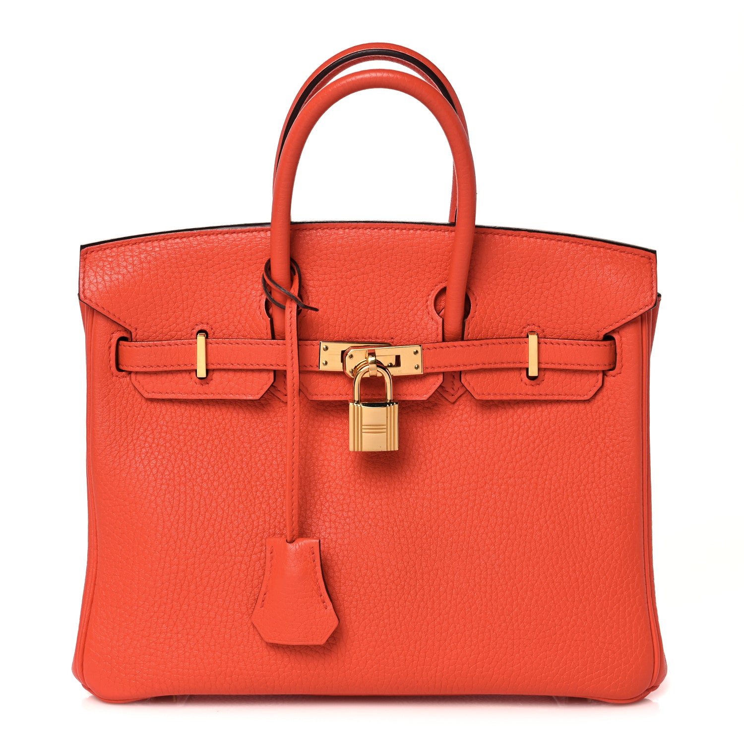 Hermes Taurillon Clemence Birkin 25 Feu 1 of 34