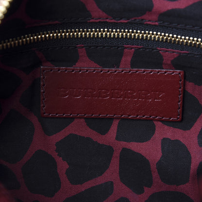 Burberry Grainy Calfskin Small Blaze Animal Print Red Black 10 of 11