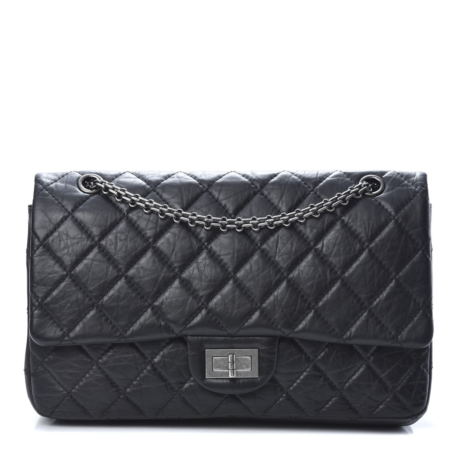 Chanel Aged Calfskin Quilted 2.55 Reissue 227 Flap Black 1 of 13