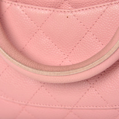 Chanel Caviar Quilted Small Bowler Pink 8 of 10