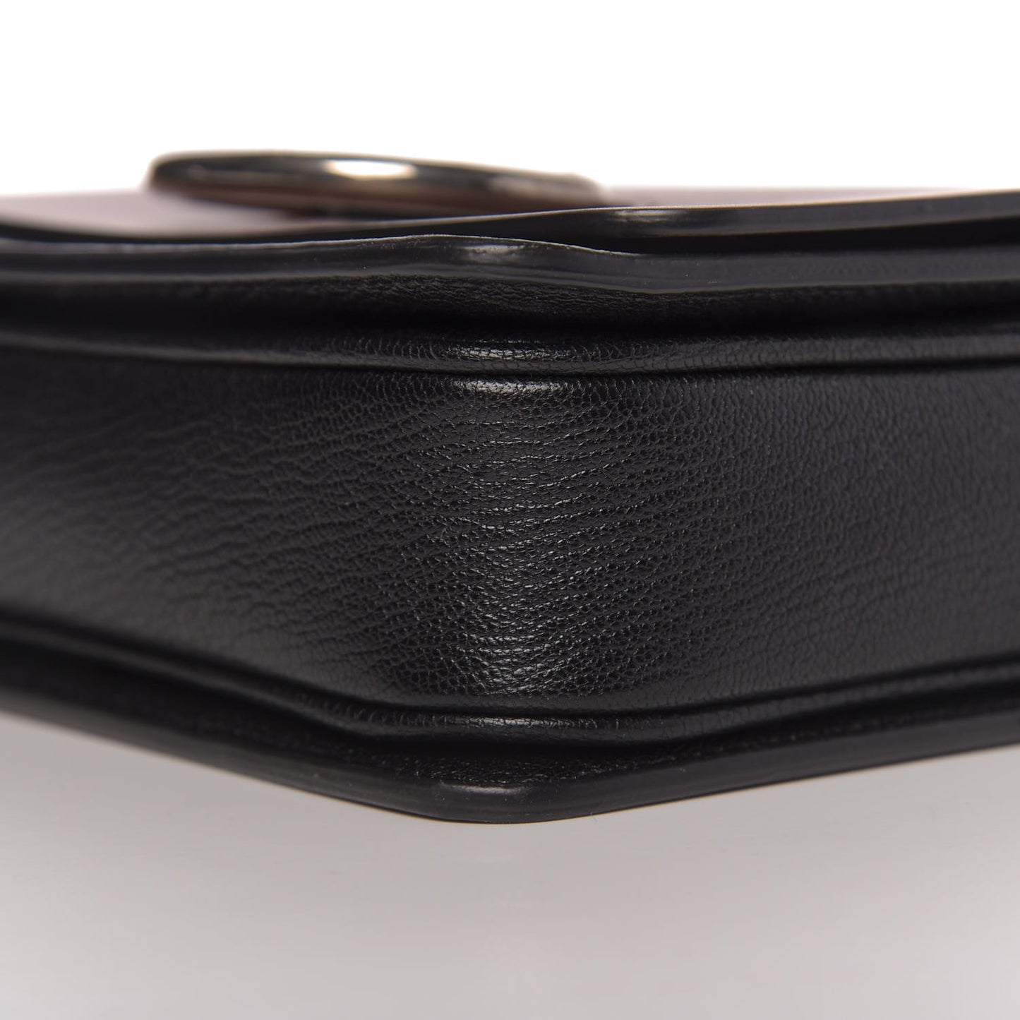 Calfskin Small D-Ring Bag Tan Black