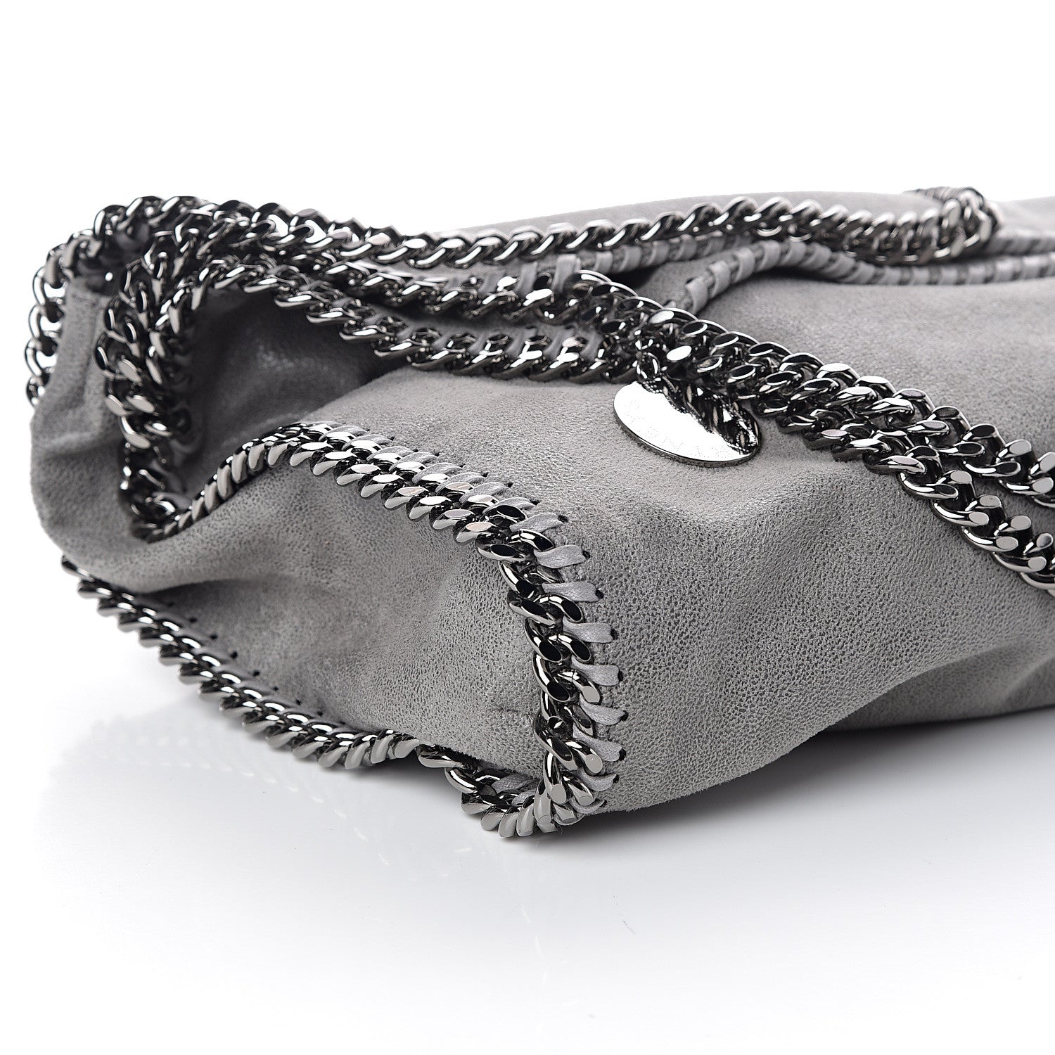 Stella McCartney Shaggy Deer Falabella Fold Over Tote Grey 7 of 8