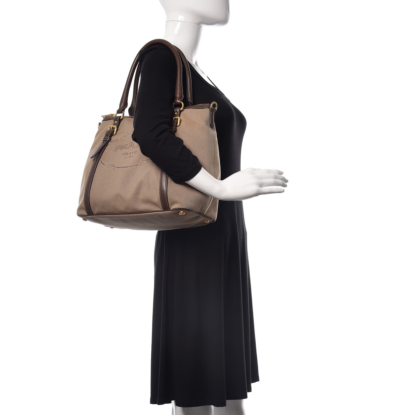 Jacquard Logo Tote Corda Bruciato