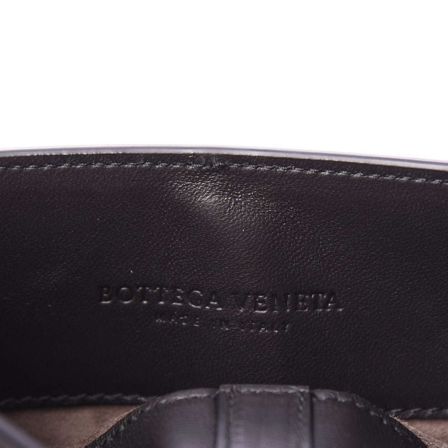 Nappa Intrecciato Medium Camera Shoulder Bag Black