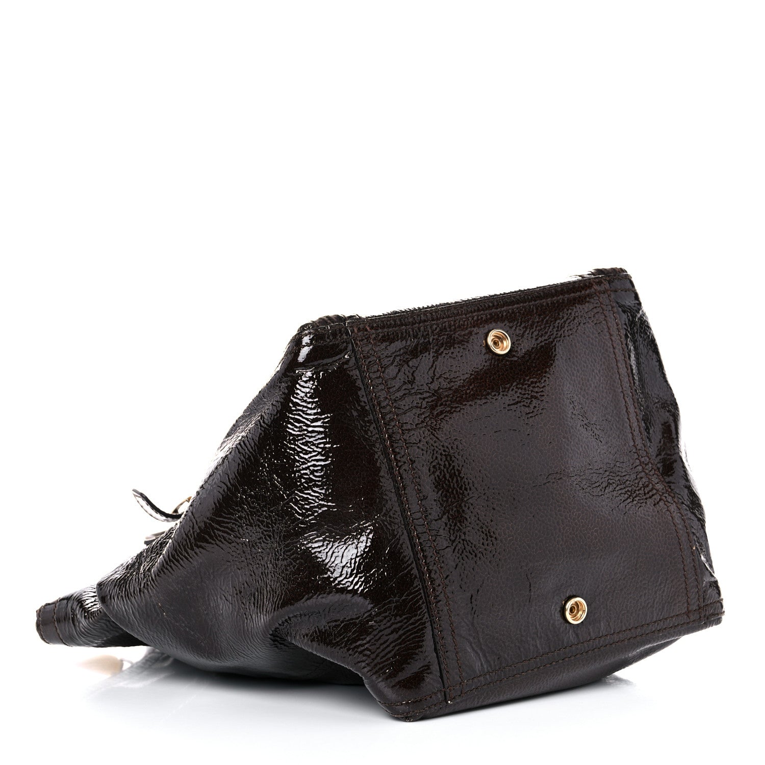 Saint Laurent Patent Small Downtown Brown 4 of 22