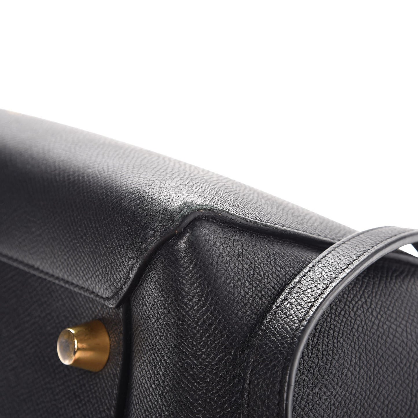 Grained Calfskin Mini Belt Bag Black