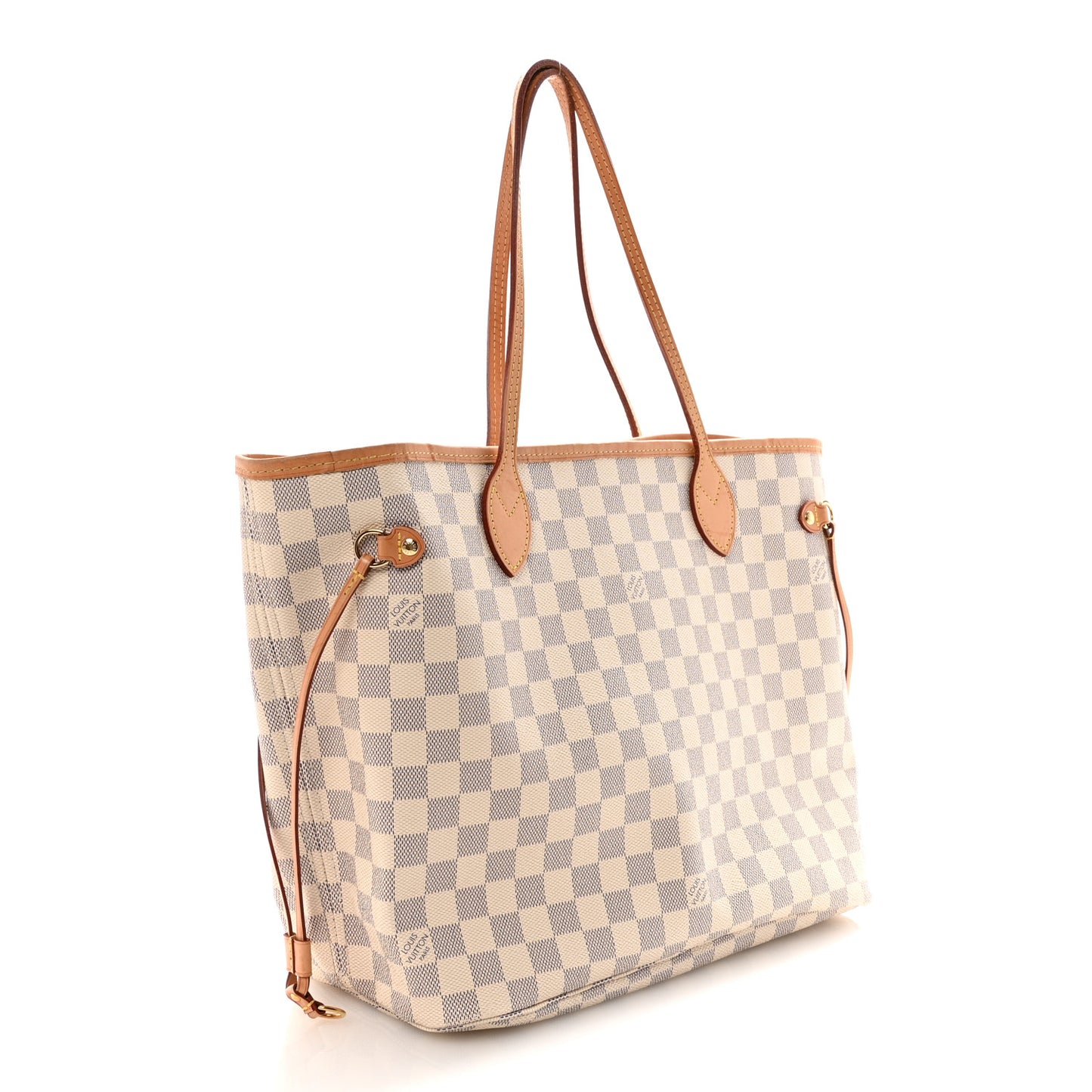 Damier Azur Neo Neverfull MM Rose Ballerine