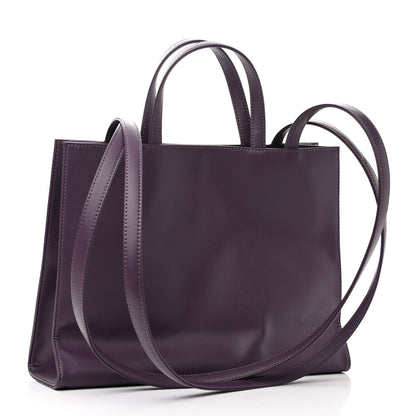 Telfar Vegan Leather Medium Shopping Bag Eggplant 3 of 9