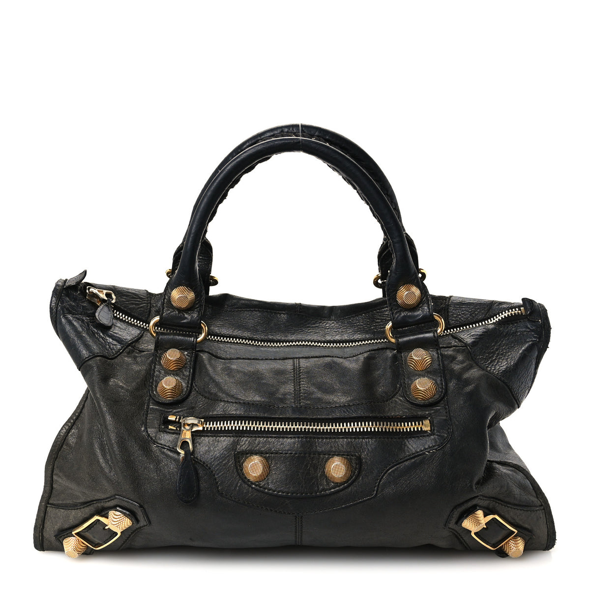 Agneau Giant 21 Gold Hardware Work Black