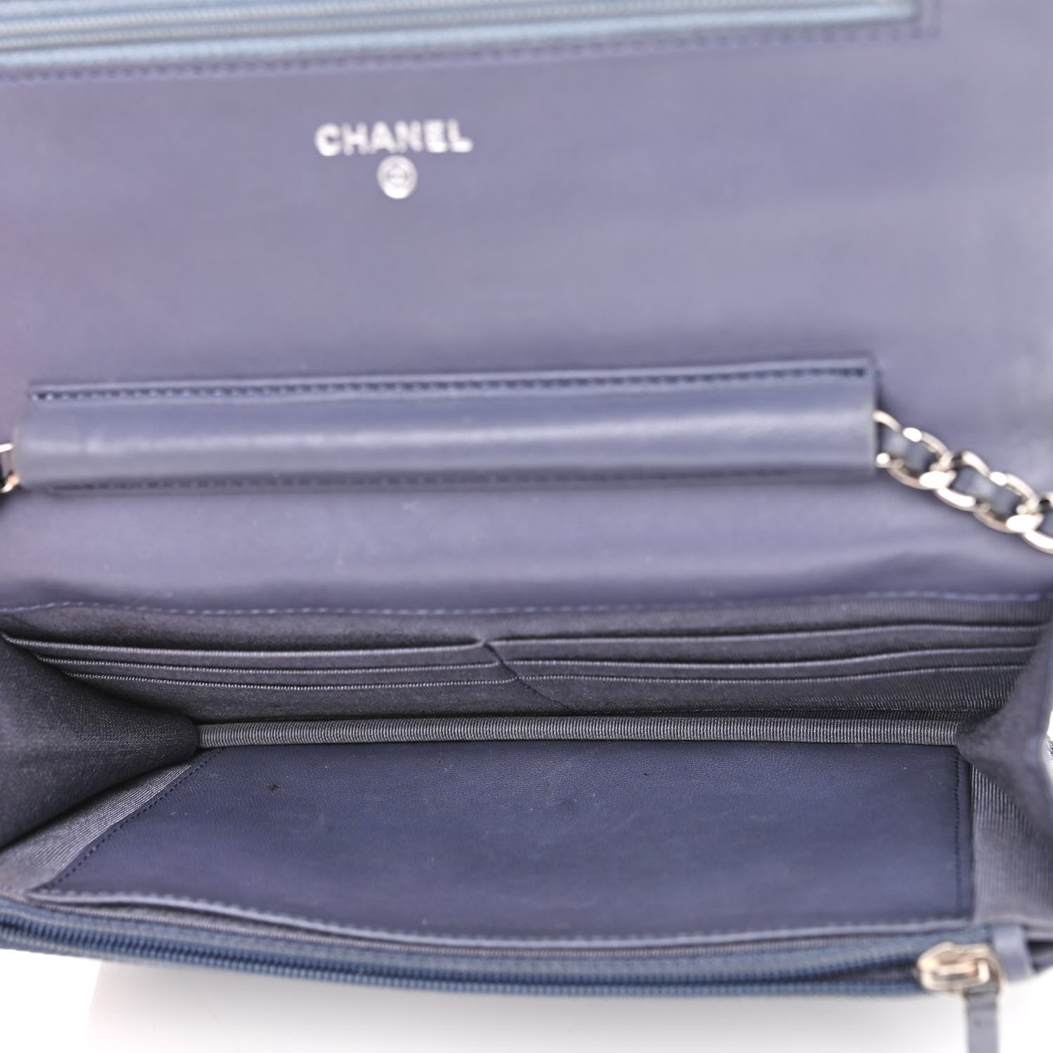 Chanel Lambskin Quilted Wallet On Chain WOC Lavender 5 of 15