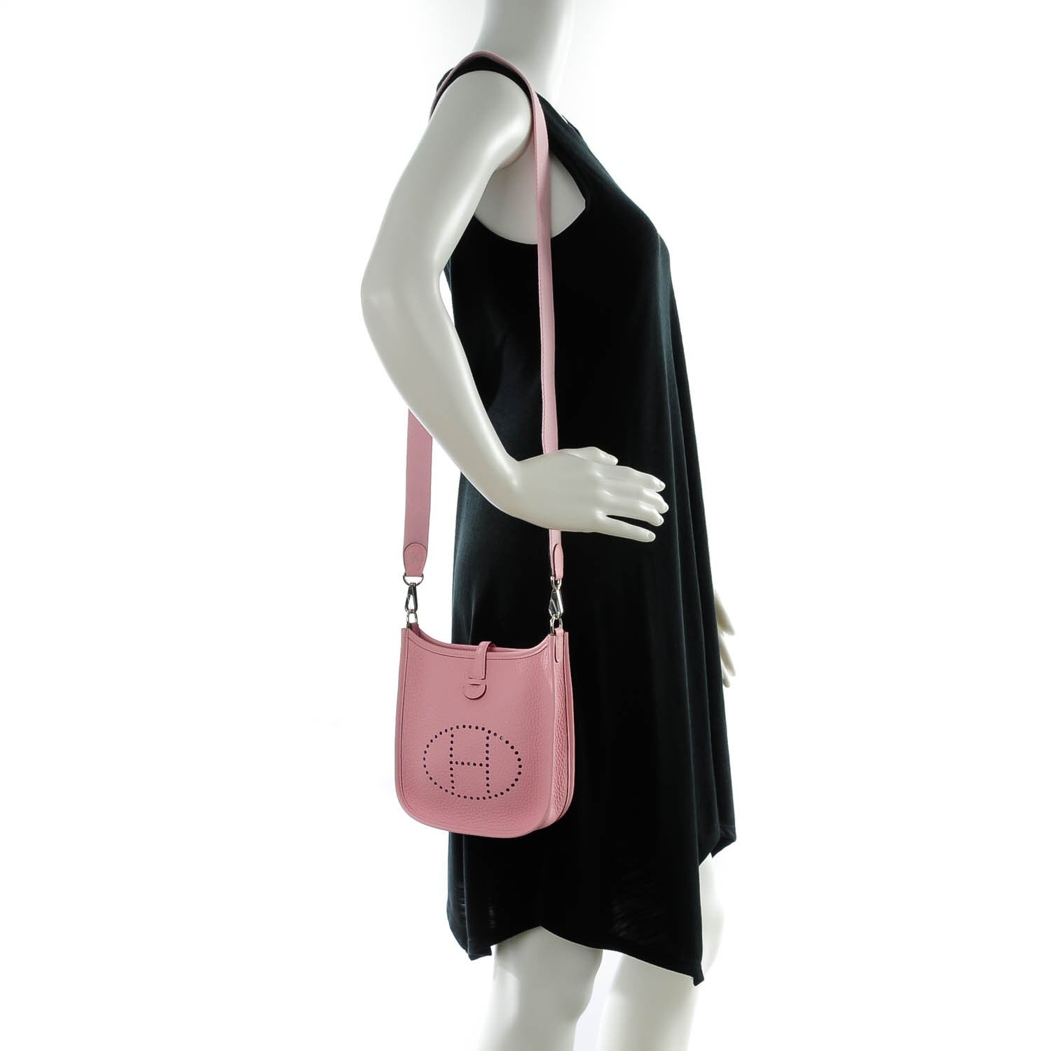 Hermes Taurillon Clemence Evelyne TPM Rose Sakura 2 of 9