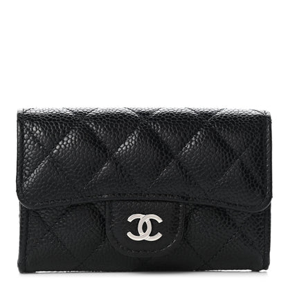 Chanel Caviar Quilted Flap Card Holder Black 1 of 8