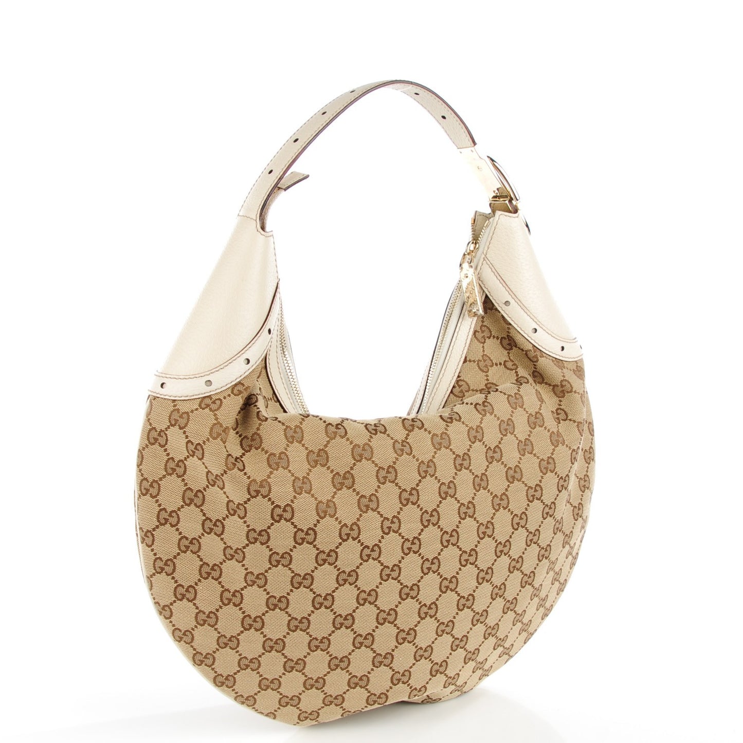 Monogram Glam Hobo Off White