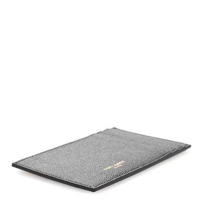 Saint Laurent Grain de Poudre 5 Fragments Card Holder Black 2 of 5