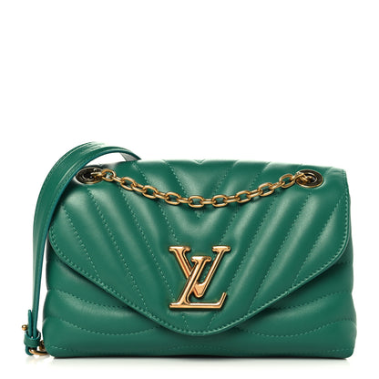 Louis Vuitton Calfskin New Wave Chain Bag MM NM  Emerald 1 of 10