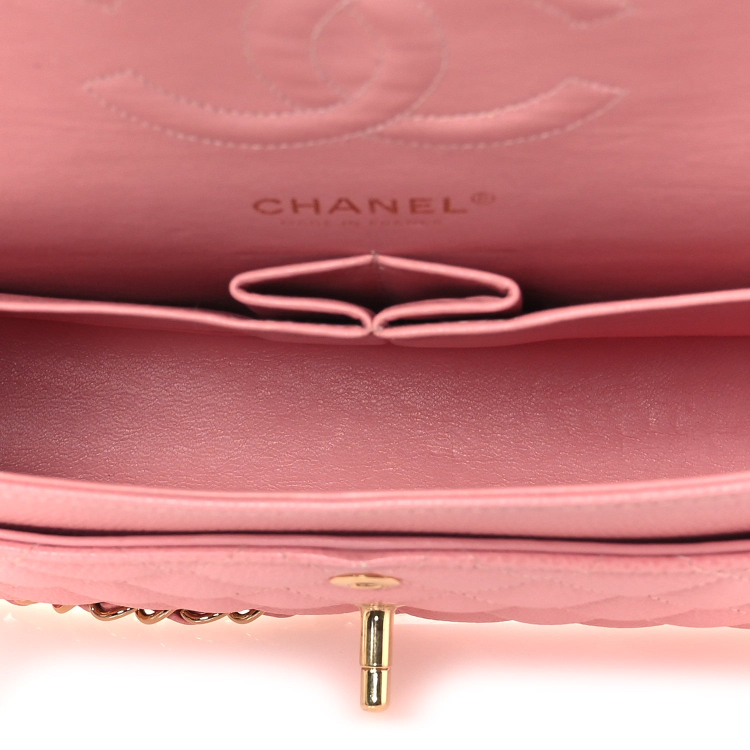 Chanel Caviar Quilted Medium Double Flap Pink 5 of 15