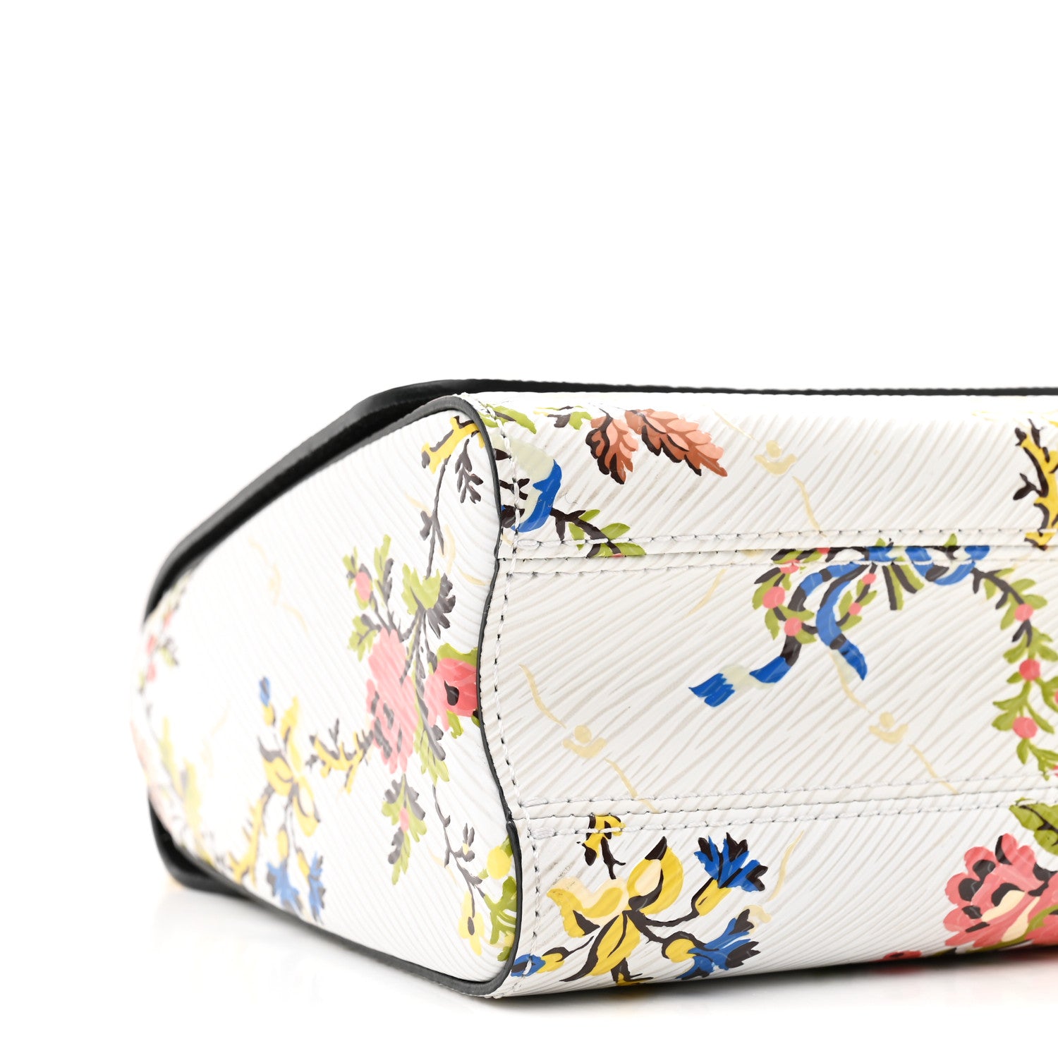 Louis Vuitton Epi Romantic Blossoms Twist Shoulder Bag MM White 9 of 10