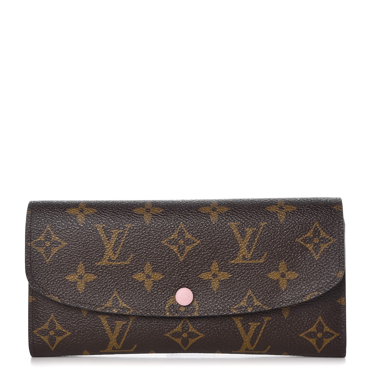 Louis Vuitton Monogram Emilie Wallet Rose Ballerine 1 of 9