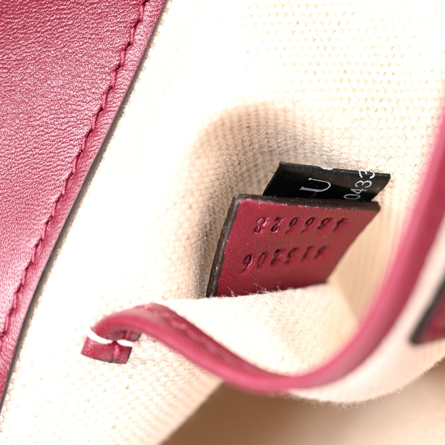 Gucci GG Supreme Monogram Horsebit 1955 Small Soft Top Handle Shoulder Bag Beige Dark Red 7 of 10