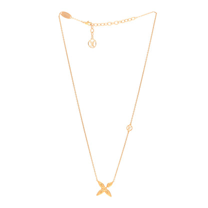 Louis Vuitton Metal Louisette Necklace Gold 3 of 7