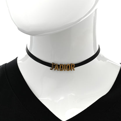 Christian Dior Grosgrain Ribbon Dio(r)evolution Choker Necklace Black 2 of 6