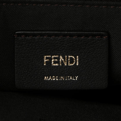 Fendi Vitello Dolce Monster Eyes Inlay Studded Medium By The Way Boston Bag Camelia Black Multicolor 6 of 12