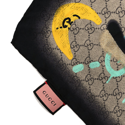 Gucci Silk Twill GG Monogram Life is Gucci Square Scarf Multicolor 2 of 3