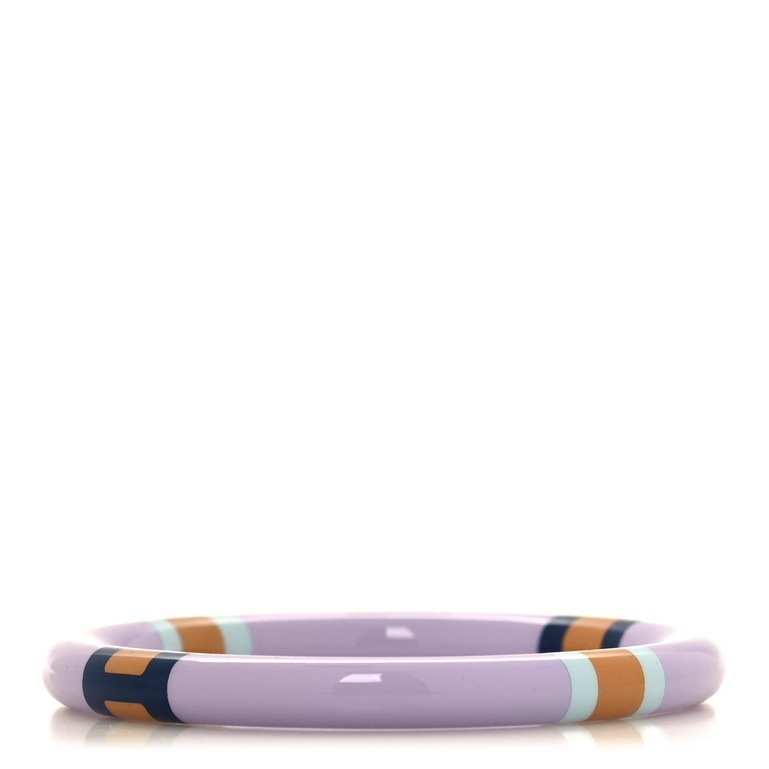 Hermes Lacquered Wood H Equipe PM Bangle Bracelet T1 1 of 5