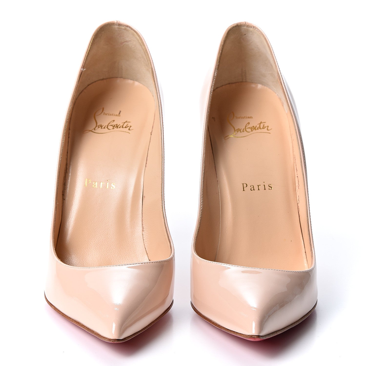 Christian Louboutin Patent Pigalle Follies 100 Pumps 38 Ballerina 2 of 9