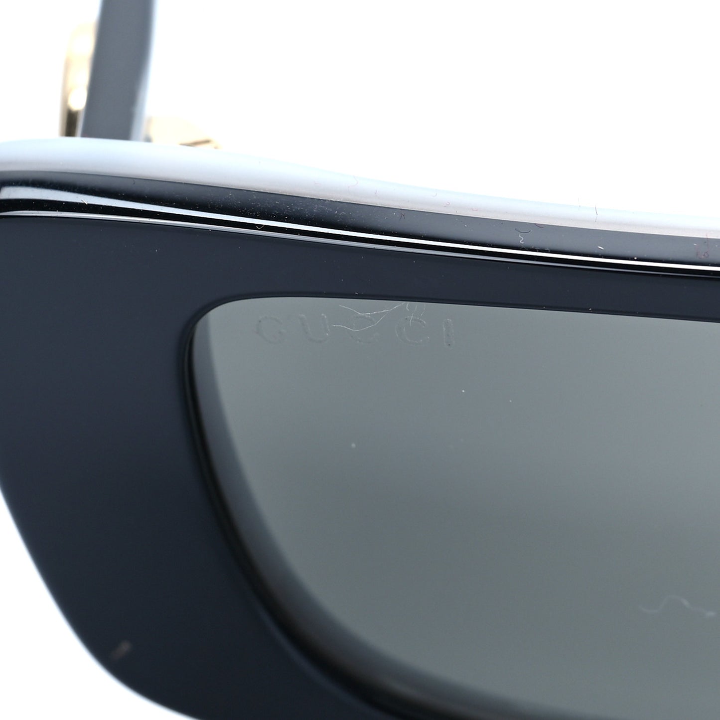 Acetate Rectangular Sunglasses GG0516S Black