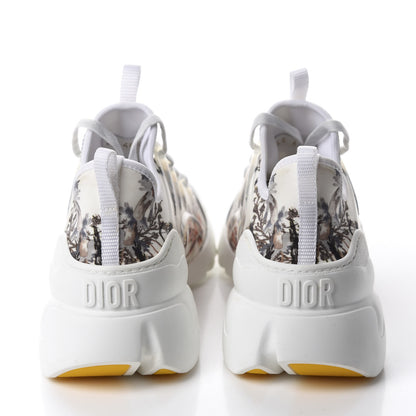 Christian Dior Neoprene Rubber Champetre Print Womens D-Connect Sneakers 40.5 White Multicolor 5 of 10