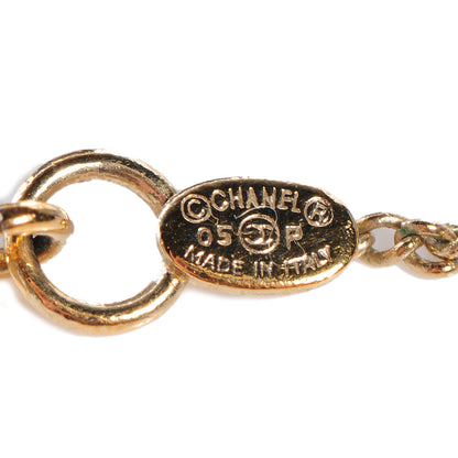 Chanel Enamel CC Doll Necklace Gold 5 of 5