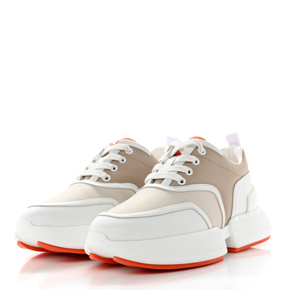 Hermes Calfskin Womens Giga Sneakers 36.5 Multicolor White Gomma 3 of 10