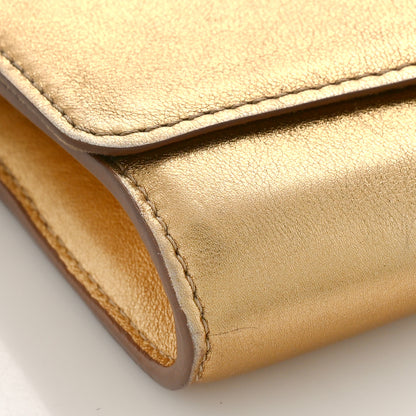 Louis Vuitton Calfskin Neo Sobe Louise EW Clutch Gold 9 of 10