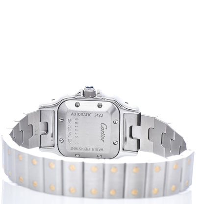 Cartier Stainless Steel 18K Yellow Gold 24mm Santos De Cartier Galbee Automatic Watch 5 of 5
