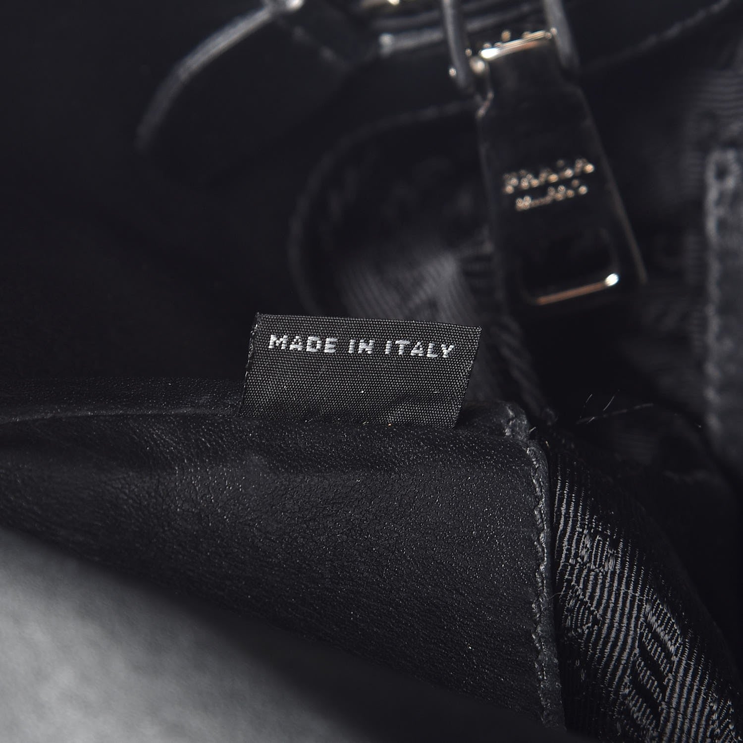 Prada Soft Calf Side Zip Hobo Black 7 of 12