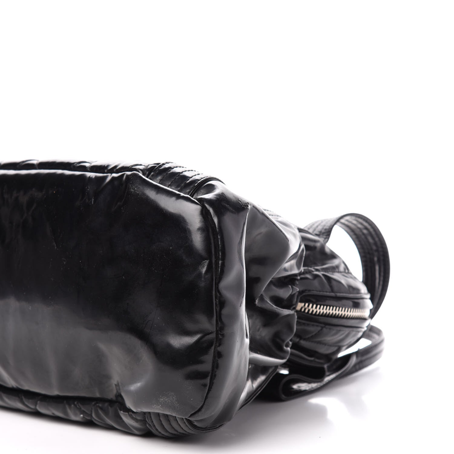 Chanel Vinyl Quilted CC Large Tote Black 9 of 20